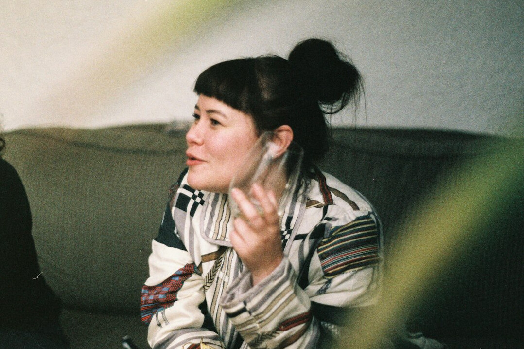person listening attentively