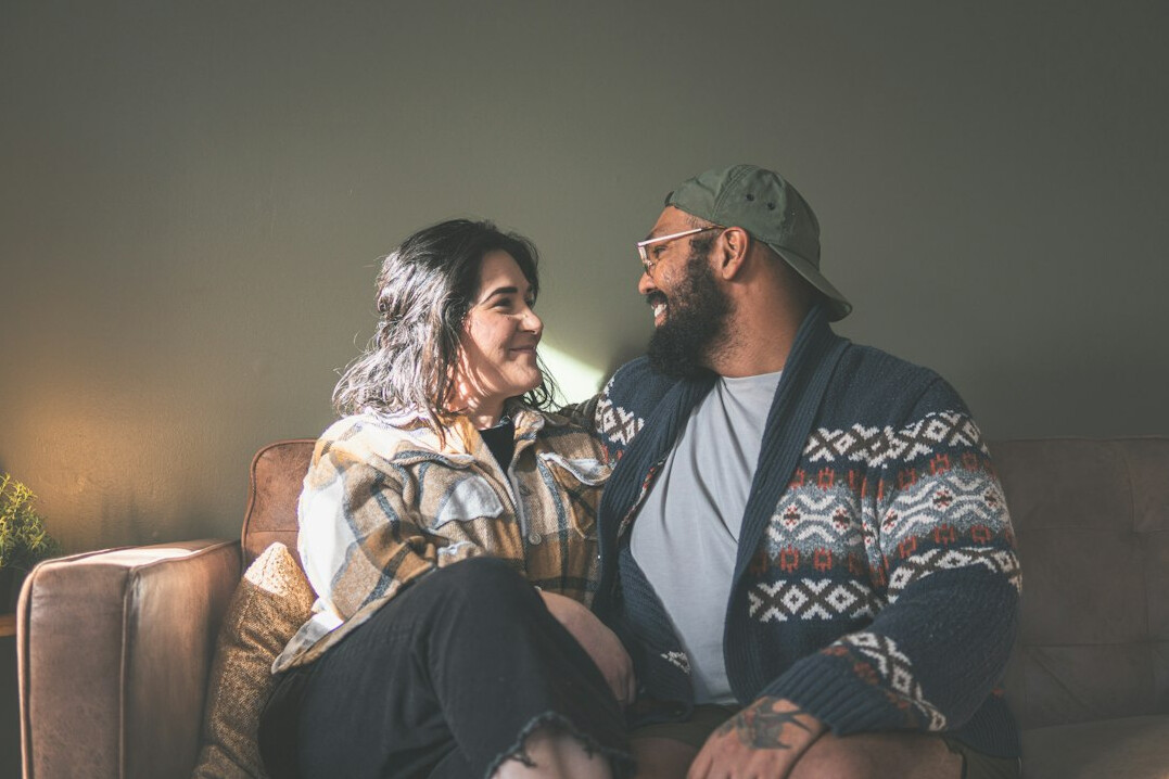 couple having meaningful conversation