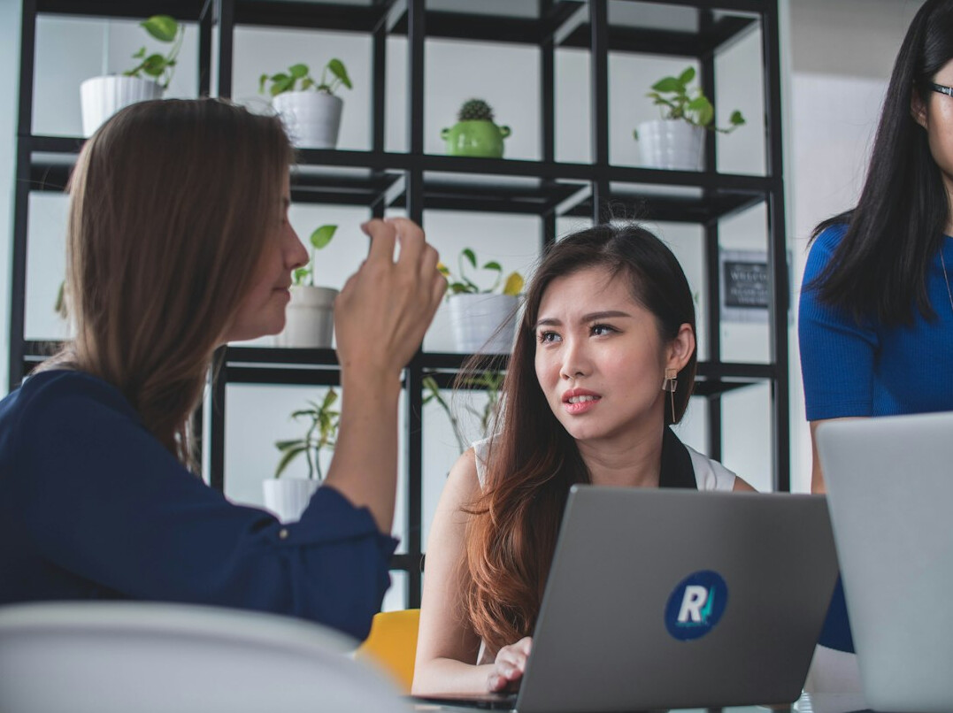 woman leading team discussion