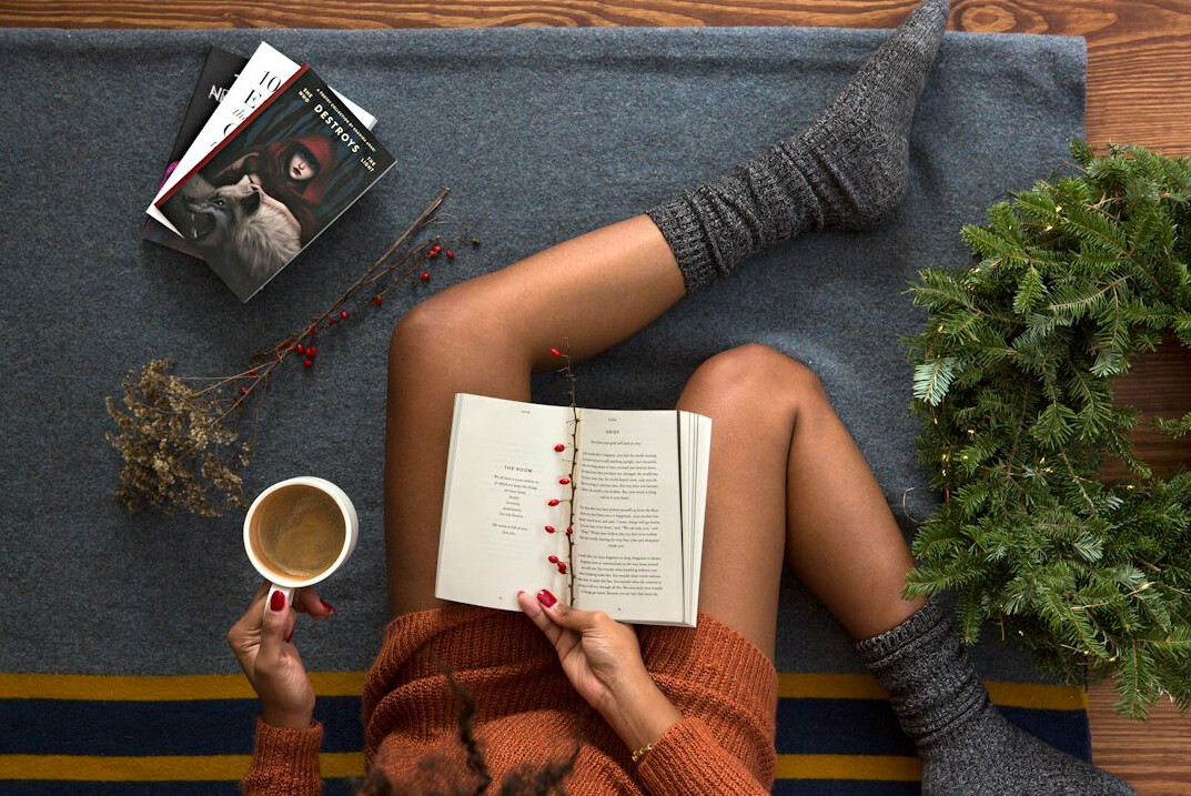 reading a book on personal growth